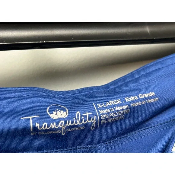 Tranquility by Colorado Clothing Womens Skort XL Blue White Fern Print - Picture 4 of 7